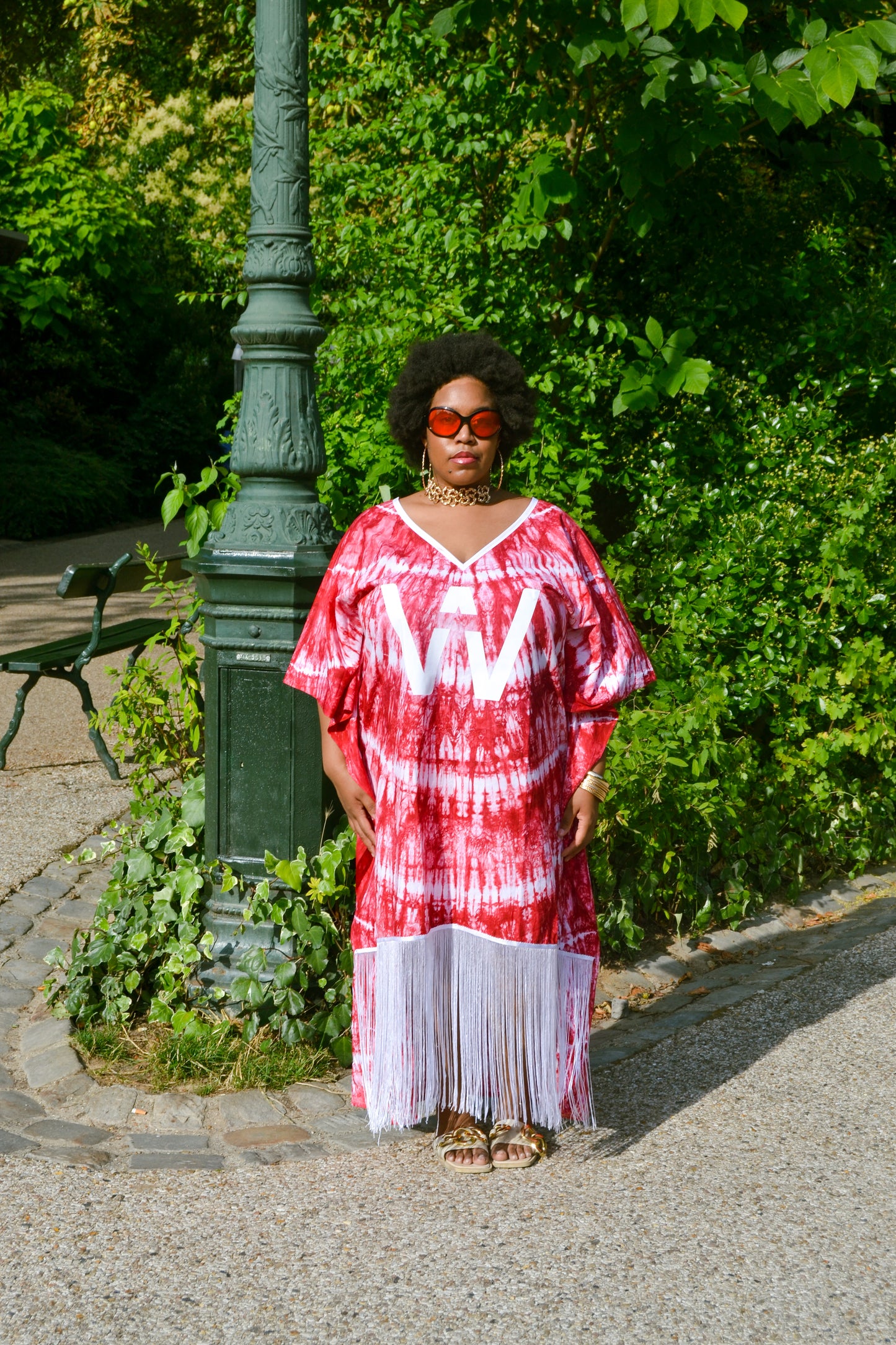 Boubou Winky à frange rose